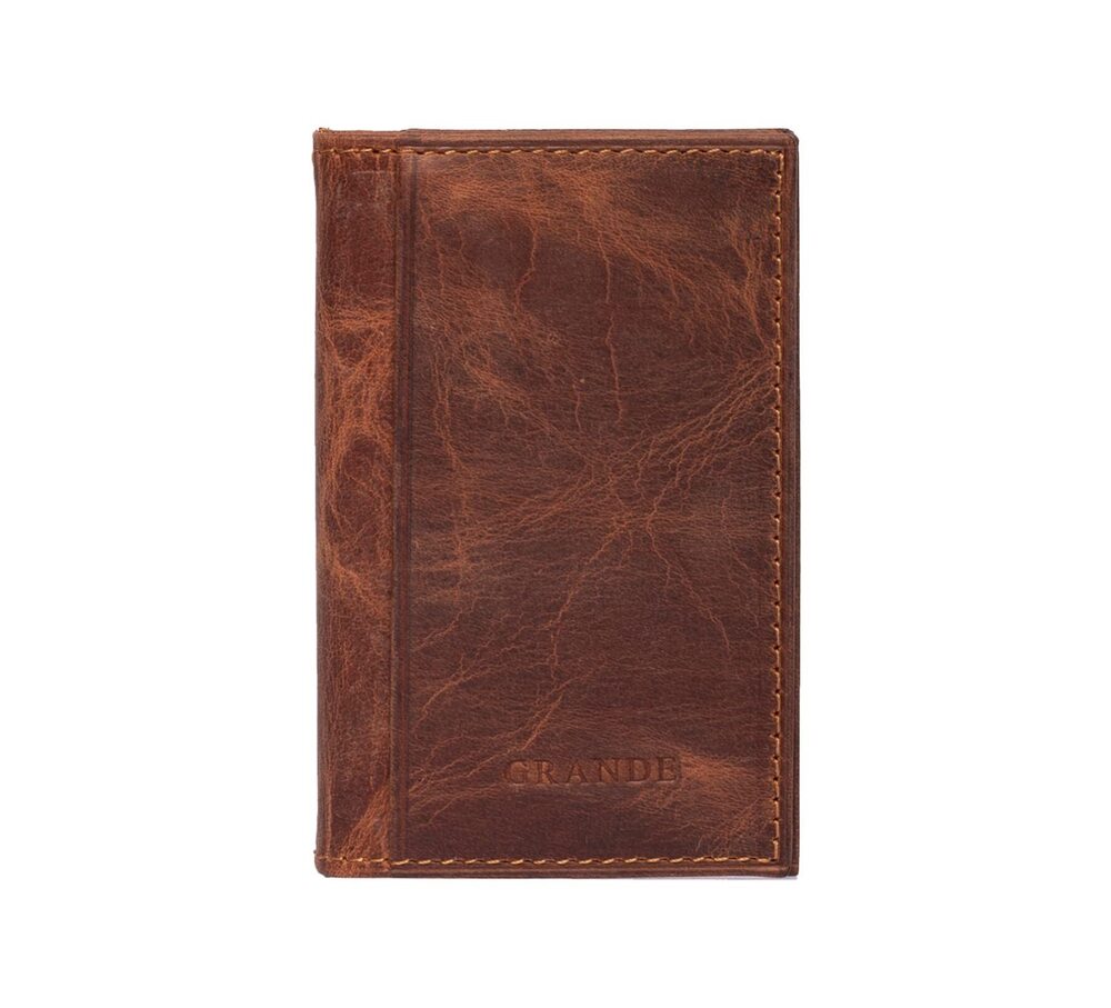 5299 3641 Leather Card Holder and Minimalist Small Pocket Wallet Slim